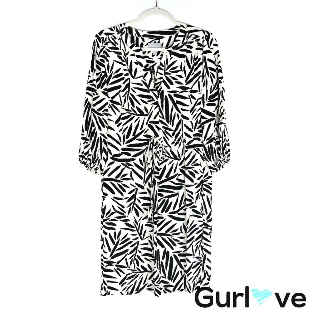 PURE Collection 4 Waist Drawstring Print Dress
